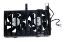 Picture of HP 530551-001 Z800 Workstation Front Case Dual Fan with Shroud