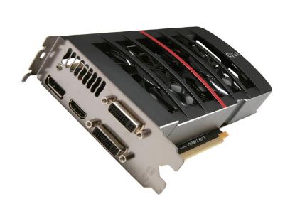 Picture of EVGA 012-P3-1577-TR GeForce GTX 570 (Fermi) HD DoubleShot 1280MB 320-bit GDDR5 PCI Express 2.0 x16 HDCP Ready SLI Support Video Card