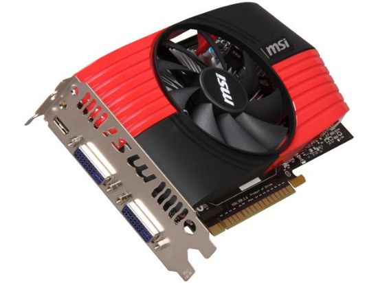 Picture of MSI N550GTX-TI-M2D1GD5 GeForce GTX 550 Ti OC 1GB DDR5 2DVI/Mini HDMI PCI-Express Video Card