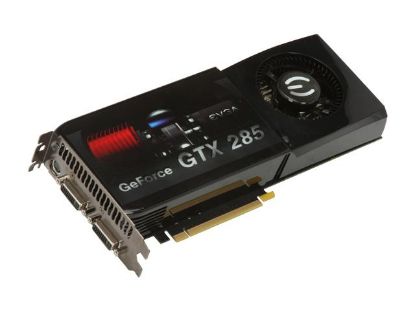 Picture of EVGA 01G P3 1281 A1 GeForce GTX 285 1GB 512-bit GDDR3 PCI Express 2.0 x16 HDCP Ready SLI Support Video Card
