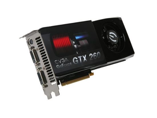 Picture of EVGA 896P31257S1 GeForce GTX 260 Core 216 Superclocked Edition 896MB 448-bit GDDR3 PCI Express 2.0 x16 HDCP Ready SLI Supported Video Card