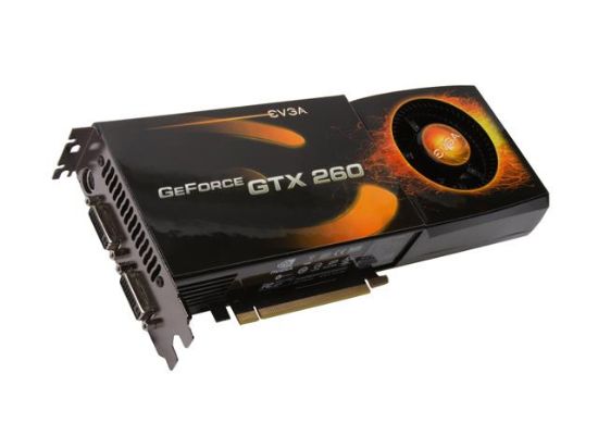 Picture of EVGA 896P31264LR GeForce GTX 260 SSC Edition 896MB 448-bit GDDR3 PCI Express 2.0 x16 HDCP Ready SLI Supported Video Card