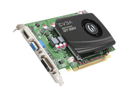 Picture of EVGA 01GP31228T3 GeForce GT 220 FTW 1GB 128-bit DDR3 PCI Express 2.0 x16 HDCP Ready Video Card