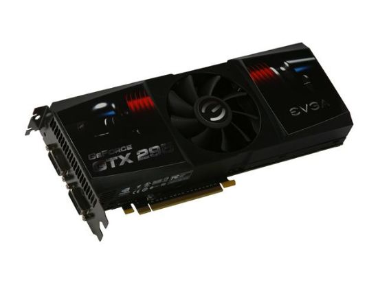 Picture of EVGA 017-P3-1296-BE GeForce GTX 295 Superclocked Edition 1792MB 896 (448 x 2)-bit DDR3 PCI Express 2.0 x16 HDCP Ready SLI Supported Video Card