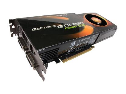 Picture of EVGA 896P31265RX GeForce GTX 260 Core 216 896MB 448-bit GDDR3 PCI Express 2.0 x16 HDCP Ready SLI Supported Video Card