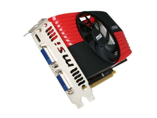 Picture of MSI N460GTXMD1GD5/OC GeForce GTX 460 (Fermi) 1GB 256-bit GDDR5 PCI Express 2.0 x16 HDCP Ready SLI Support Video Card