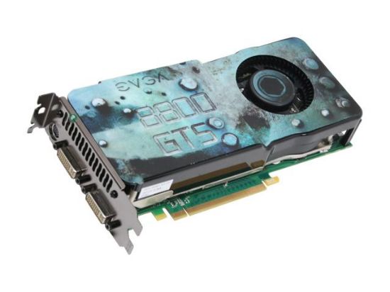 Picture of EVGA 512P3N845A3 GeForce 8800GTS (G92) KO 512MB 256-bit GDDR3 PCI Express 2.0 x16 HDCP Ready SLI Supported Video Card