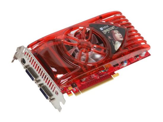 Picture of MSI N9600GTT2D512 GeForce 9600 GT 512MB 256-bit GDDR3 PCI Express 2.0 x16 HDCP Ready SLI Support Video Card
