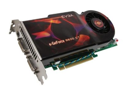 Picture of EVGA 512 P3 N860 GeForce 9600 GT 512MB 256-bit GDDR3 PCI Express 2.0 x16 HDCP Ready SLI Support Video Card