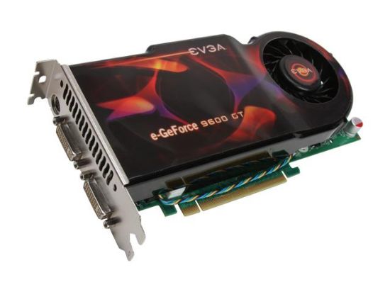 Picture of EVGA 512P3N860T3 GeForce 9600 GT 512MB 256-bit GDDR3 PCI Express 2.0 x16 HDCP Ready SLI Support Video Card