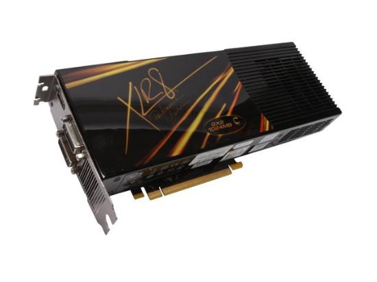 Picture of DELL KY357 GeForce 9800 GX2 1GB 512-bit GDDR3 PCI Express 2.0 x16 HDCP Ready SLI Support Video Card