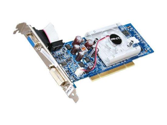 Picture of PNY GH84W0SPUE49D+0TE4ADA Verto GeForce 8400 GS 512MB 64-bit DDR2 PCI HDCP Ready Low Profile Video Card