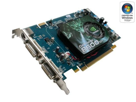 Picture of ECS N8600GT512MX GeForce 8600 GT 512MB 128-bit GDDR3 PCI Express x16 HDCP Ready SLI Support Video Card