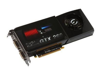 Picture of EVGA 017-P3-1165 BM GeForce GTX 260 1792MB 448-bit DDR3 PCI Express 2.0 x16 HDCP Ready SLI Support Video Card