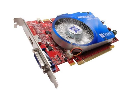 Picture of MSI N9500GT MD512 D3 GeForce 9500 GT 512MB 128-bit GDDR3 PCI Express 2.0 x16 HDCP Ready SLI Support Video Card