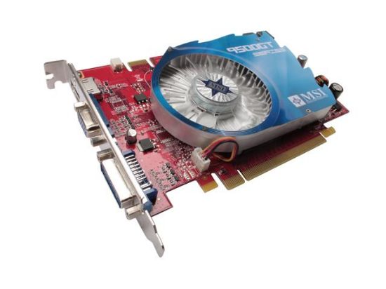 Picture of MSI N9500GT-512 D3 GeForce 9500 GT 512MB 128-bit GDDR3 PCI Express 2.0 x16 HDCP Ready SLI Support Video Card