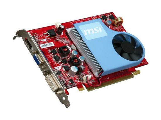 Picture of MSI N9500GT-MD512M GeForce 9500 GT 512MB 128-bit DDR2 PCI Express 2.0 x16 HDCP Ready Video Card
