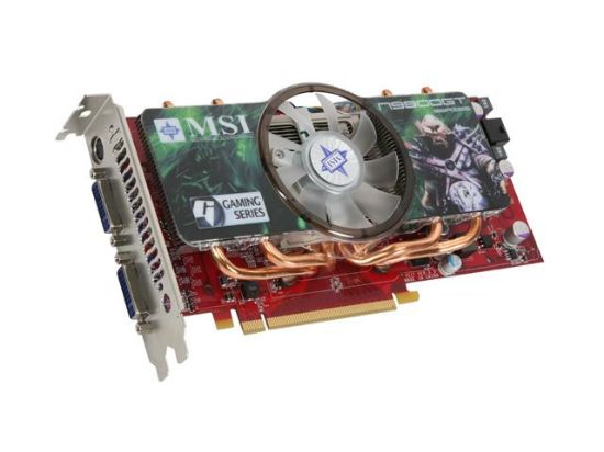Picture of MSI N9800GT-T2D1G-OC GeForce 9800 GT 1GB 256-bit GDDR3 PCI Express 2.0 x16 HDCP Ready SLI Support Video Card
