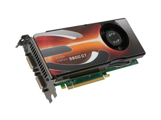 Picture of EVGA 01G-P3-N984-B6 GeForce 9800 GT AKIMBO Superclocked Edition 1GB 256-bit GDDR3 PCI Express 2.0 x16 HDCP Ready SLI Supported Video Card