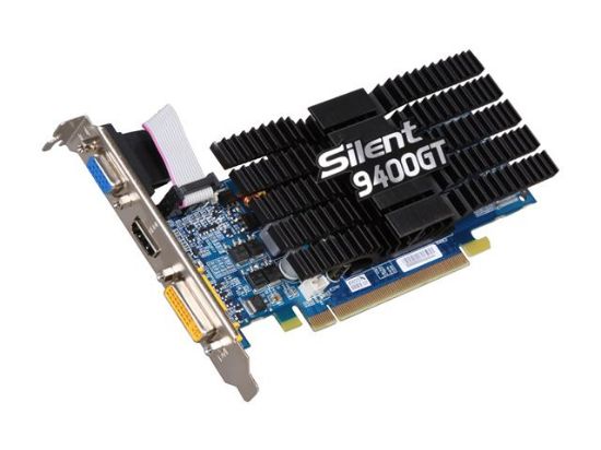 Picture of ECS NS9400GTC1GQSH GeForce 9400 GT 1GB 128-bit DDR2 PCI Express 2.0 x16 HDCP Ready Low Profile Ready Video Card