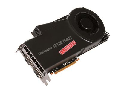 Picture of EVGA 03G-P3-1595 TR GeForce GTX 580 (Fermi) Classified ULTRA 3072MB 384-bit GDDR5 PCI Express 2.0 x16 HDCP Ready SLI Support Video Card
