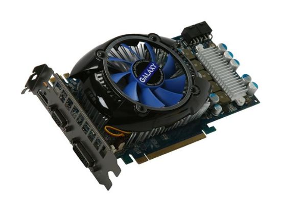 Picture of GALAXY 25SFF6HX1RUI GeForce GTS 250 512MB 256-bit DDR3 PCI Express 2.0 x16 HDCP Ready SLI Support Video Card