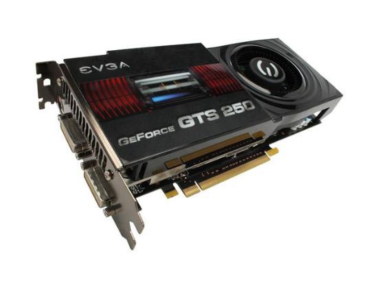 Picture of EVGA 512-P3-1150-B6 GeForce GTS 250 512MB 256-bit GDDR3 PCI Express 2.0 x16 HDCP Ready SLI Support Video Card