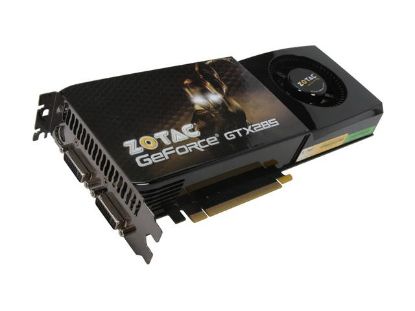 Picture of ZOTAC ZT 285E3LA FSP GeForce GTX 285 1GB 512-bit GDDR3 PCI Express 2.0 x16 HDCP Ready SLI Support Video Card