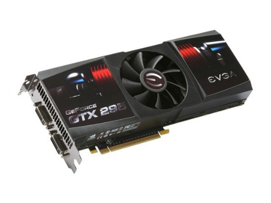Picture of EVGA 017 P3 1298 TX GeForce GTX 295 FTW Edition 1792MB 896 (448 x 2)-bit DDR3 PCI Express 2.0 x16 HDCP Ready SLI Supported Video Card