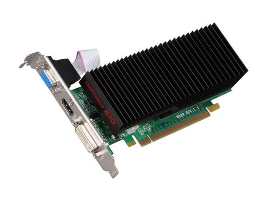 Picture of EVGA 512 P3 1213 T1 GeForce 210 512MB 64-bit DDR2 PCI Express 2.0 x16 HDCP Ready Video Card