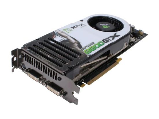 Picture of XFX PVT80FSHE9 GeForce 8800GTX Extreme 768MB 384-bit GDDR3 PCI Express x16 HDCP Ready SLI Supported Video Card