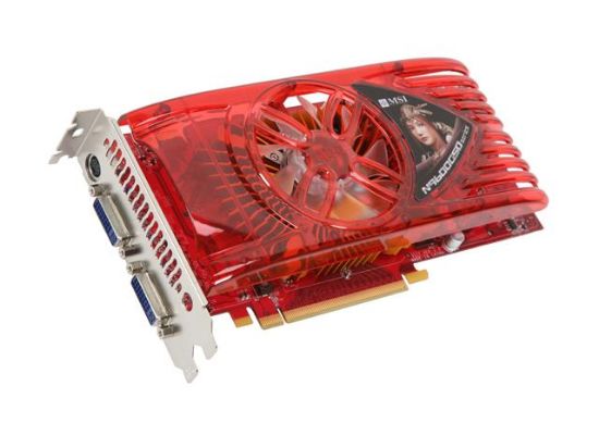 Picture of MSI N9600GSO-T2D384-OC GeForce 9600 GSO 384MB 192-bit GDDR3 PCI Express 2.0 x16 HDCP Ready SLI Support Video Card