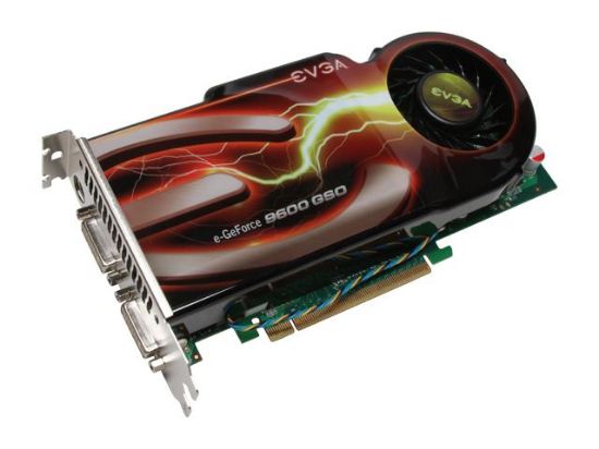 Picture of EVGA 768-P3-N968 TX GeForce 9600 GSO 768MB 192-bit GDDR3 PCI Express 2.0 x16 HDCP Ready SLI Support Video Card