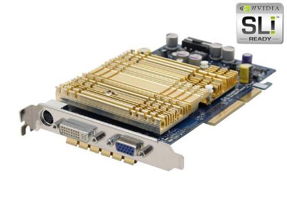 Picture of GIGABYTE GVN66T128VP GeForce 6600GT 128MB 128-bit GDDR3 AGP 4X/8X Video Card