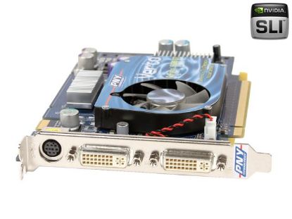 Picture of PNY G66600GN1F12S-BC6AJA GeForce 6600GT 128MB 128-bit GDDR3 PCI Express x16 SLI Support Video Card