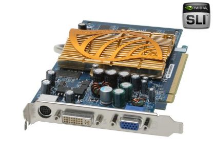 Picture of GIGABYTE GVNX66256DP GeForce 6600 256MB 128-bit DDR PCI Express x16 SLI Support Video Card