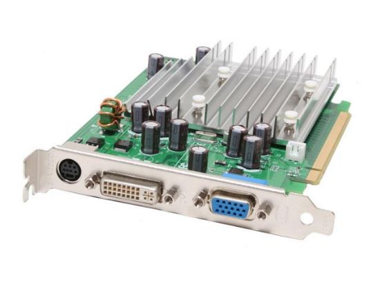 Picture of BIOSTAR V6202TS63 GeForce 6200TC Supporting 256MB(64MB On board) 64-bit GDDR2 PCI Express x16 Video Card