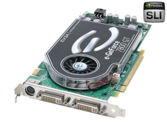 Picture of EVGA 256-P2-N515 A2 GeForce 7800GT 256MB 256-bit GDDR3 PCI Express x16 SLI Support Video Card