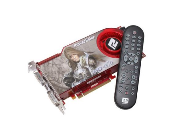Picture of POWERCOLOR AX4870512MD5RM Radeon HD 4870 512MB 256-bit GDDR5 PCI Express 2.0 x16 HDCP Ready CrossFireX Support Video Card