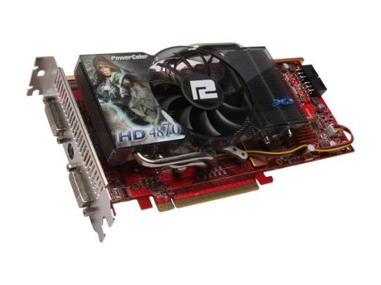 Picture of POWERCOLOR AX4870 512MD5-PPH Radeon HD 4870 512MB 256-bit GDDR5 PCI Express 2.0 x16 HDCP Ready CrossFireX Support Video Card