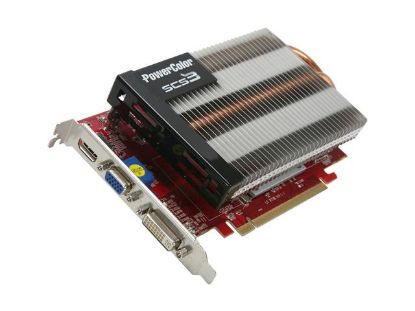 Picture of POWERCOLOR SCS3-AX4650-512MD2-S3H Radeon HD 4650 512MB 128-bit DDR2 PCI Express 2.0 x16 HDCP Ready CrossFireX Support Video Card