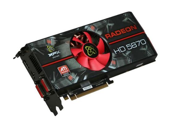 Picture of XFX HD587XZNDH Radeon HD 5870 (Cypress XT) XXX Edition 1GB 256-bit DDR5 PCI Express 2.1 x16 HDCP Ready CrossFireX Support Video Card w&