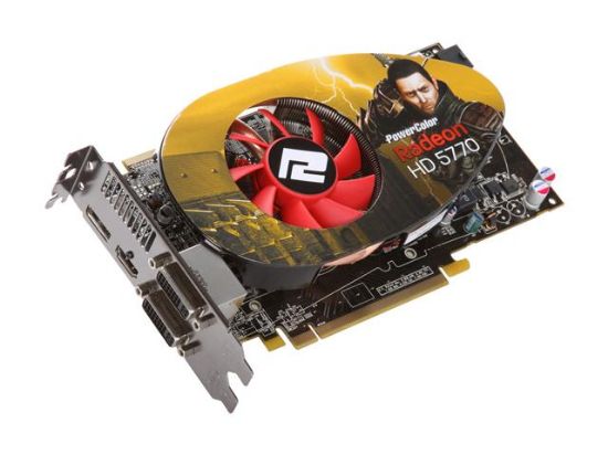 Picture of POWERCOLOR AX5770 1GBD5-MDHV2 Radeon HD 5770 1GB 128-bit GDDR5 PCI Express 2.1 x16 HDCP Ready CrossFireX Support Video Card