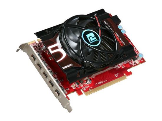 Picture of POWERCOLOR AX5770-1GBD5-5D Radeon HD 5770 1GB 128-bit GDDR5 PCI Express 2.1 x16 HDCP Ready CrossFireX Support Eyefinity 5 Edition Video Card