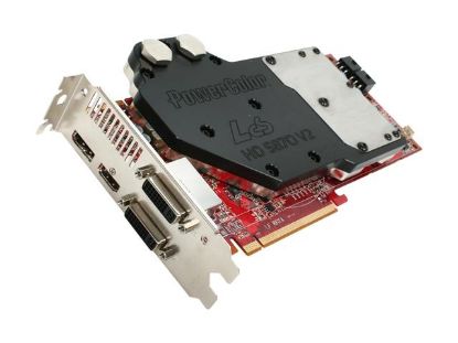 Picture of POWERCOLOR AX5870 1GBD5-WDHGV2 LCS Radeon HD 5870 1GB 256-bit GDDR5 PCI Express 2.1 x16 HDCP Ready CrossFireX Support Video Card with Eyefinity
