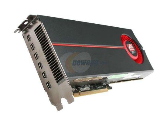 Picture of ATI 102C0040100 Radeon HD 5870 2GB 256-bit GDDR5 PCI Express 2.0 x16 CrossFireX Support Eyefinity 6 Edition Video Card