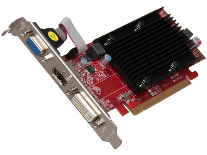 Picture of POWERCOLOR AX5450 2GBK3 SH Go! Green Radeon HD 5450 2GB 64-bit DDR3 PCI Express 2.1 x16 HDCP Ready Low Profile Ready Video Card
