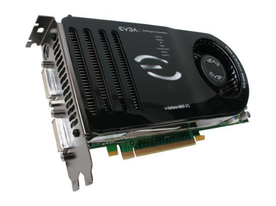Picture of EVGA 640 P2 N824 K4 GeForce 8800 GTS 640MB 320-bit GDDR3 PCI Express x16 HDCP Ready SLI Support Video Card