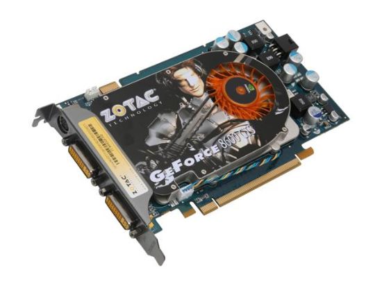 Picture of ZOTAC ZT-86SES2P-FSP GeForce 8600 GTS 512MB 128-bit GDDR3 PCI Express x16 HDCP Ready SLI Support Video Card