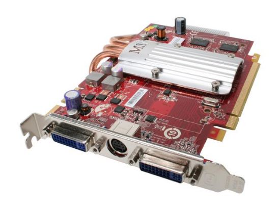 Picture of MSI RX2600XT T2D512EZ Radeon HD 2600XT 512MB 128-bit GDDR3 PCI Express x16 HDCP Ready CrossFire Supported Silent Heat Pipe Video Card